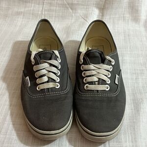 VANS Off the Wall Canvas Shoes Gray Womens 8.5 Mens 7